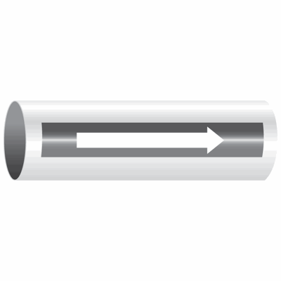Accuform Directional Flow Arrow Tape – 2" X 54' Red/White Adhesive Vinyl For Pipes