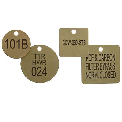 Custom Engraved Brass Valve Tags | Seton