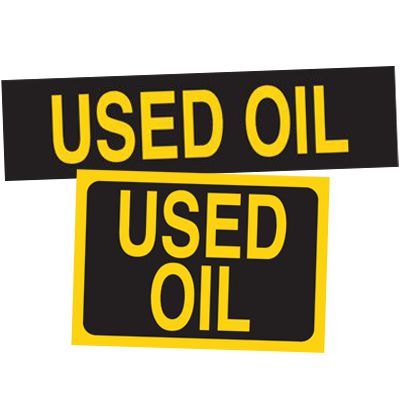 Used Pg25 Label Chemical Labels - Used Oil | Seton