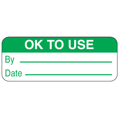 Ok To Use By Date Labels For Greasy Surfaces | Seton