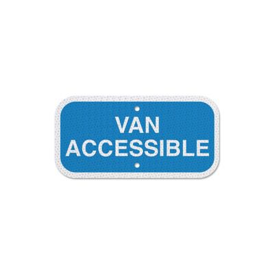 Add On Handicap Parking Signs Van Accessible Emedco