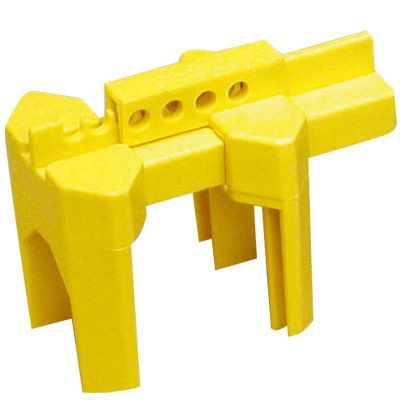 PRINZING® Ball Valve Lockout: Polypropylene, Yellow, 2 in - 8 in | Emedco