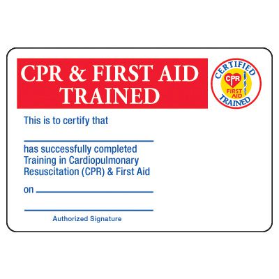 CPR & First Aid Certification Card - Wallet Size | Seton Canada