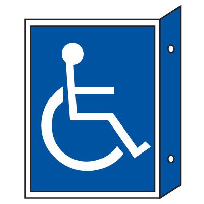 Handicap Sign - Double Faced | Seton