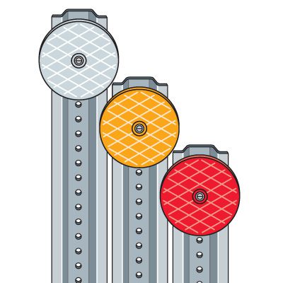 Round Acrylic Reflectors | Seton