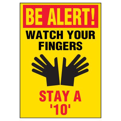Be Alert Warning Markers | Emedco