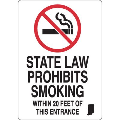 North Dakota No Smoking Signs