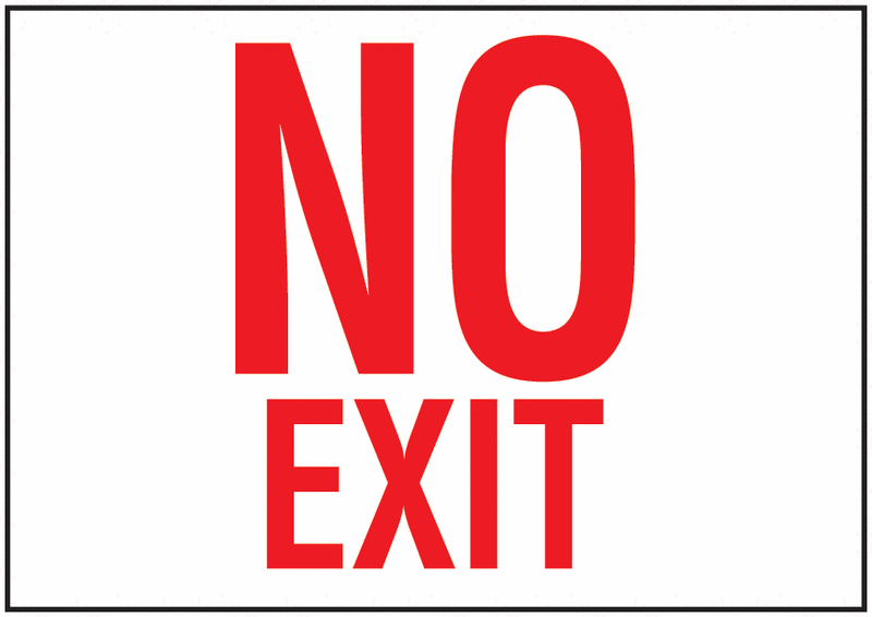 No Exit Fire Signs | Seton no-exit-fire-signs-seton