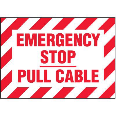 Emergency Stop Warning Marker | Seton