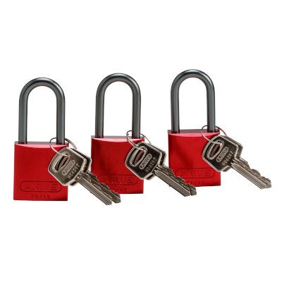 Zing Extreme Environment Padlock 3-Pack - Stainless Steel Shackle For Industrial Use