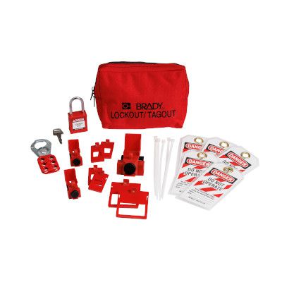 Electrical Breaker Lockout Tagout Kit with Nylon Safety Padlock in ...