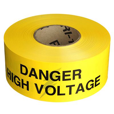 Danger High Voltage Barricade Tape | Emedco