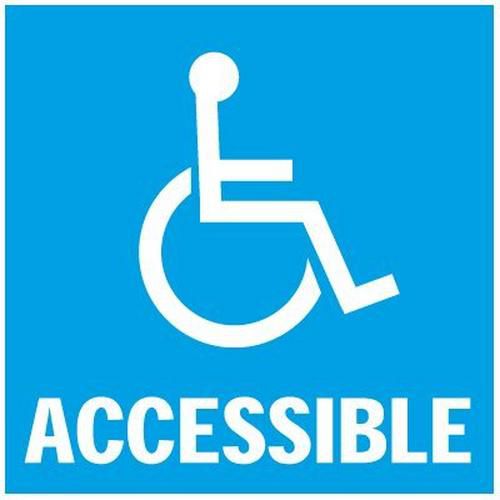 Wheelchair Access Required Car Stickers – Door Window Decals Disabled Blue Badge – SJA