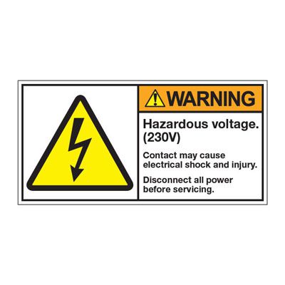 ANSI Z535 Safety Labels, High Voltage Labels | Seton