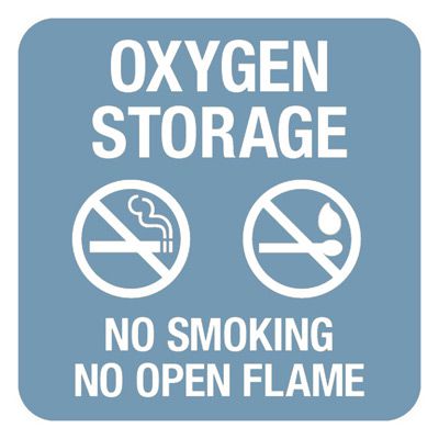 Odo Storage Sign Oxygen Storage - Optima Office Policy Signs|Seton Canada | Seton.ca