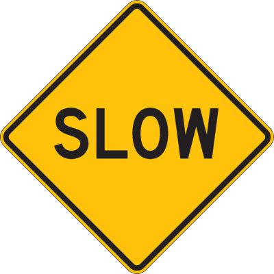 Reflective Warning Signs - Slow Sign | Seton