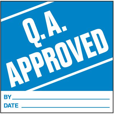 Q.A. Approved Handling Label | Seton | Seton