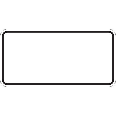 Bordered Blank Traffic Signs, Reflective Signs | Emedco