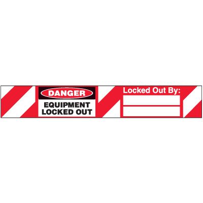 Danger Equipment Locked-Out Padlock Label|Seton Canada | Seton.ca