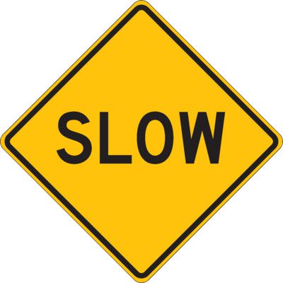 Reflective Warning Signs - Slow Sign | Seton