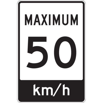 Sign-Maximum Km/H Signs|Seton Canada | Seton Canada