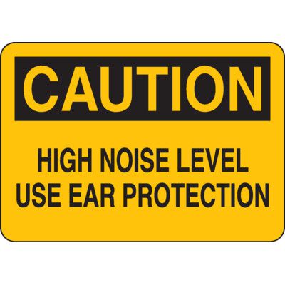 High Noise Level Use Ear Protection Sign | Seton Canada | Seton.ca