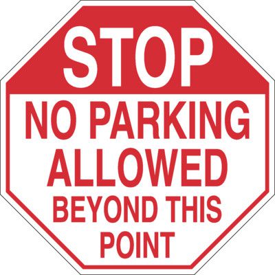 No Delivery Vehicles Beyond This Point Sign – New Signs