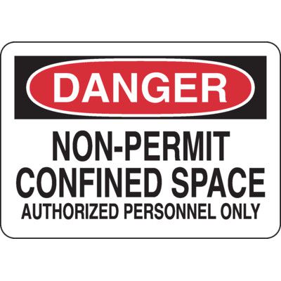 Congested Space Sign Confined Space Signs | OSHA & ANSI Danger Warnings | Emedco