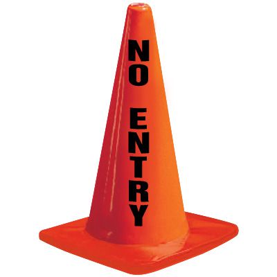 Set De 4 Cônes De Signalisation Precision 9" - Fluorescents Orange, Neufs