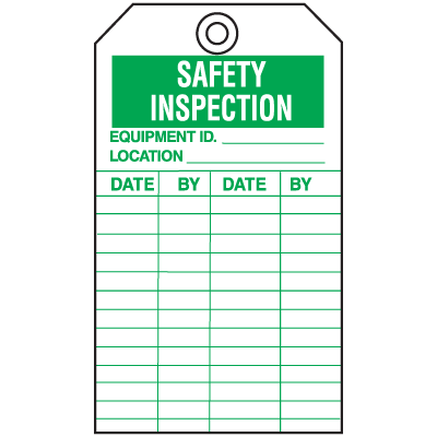 General Repair & Inspection Tags | Track Maintenance & Safety | Seton