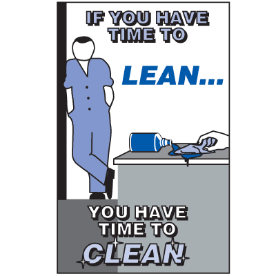 Time To Clean Slogan Sign | Emedco