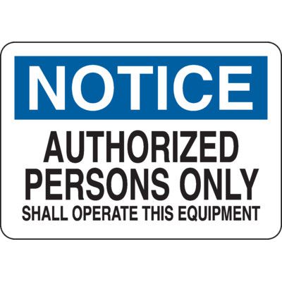 Engineering Use Only Signs Machine Safety & Warning Signs | Seton