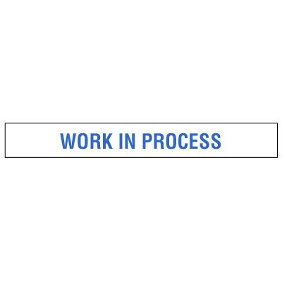 Clear Floor Tape Labels - Work In Process | Seton