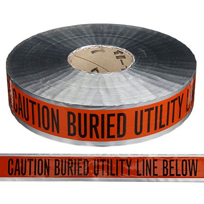 Detectable Underground Warning Tape - Caution Buried Utility Line