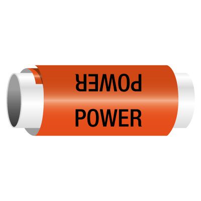 277-480 Volt Voltage Markers – 6-Pack Electrical Conduit Decals, 3M Vinyl