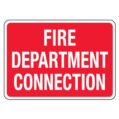 Fire Department Connection Sign | Seton