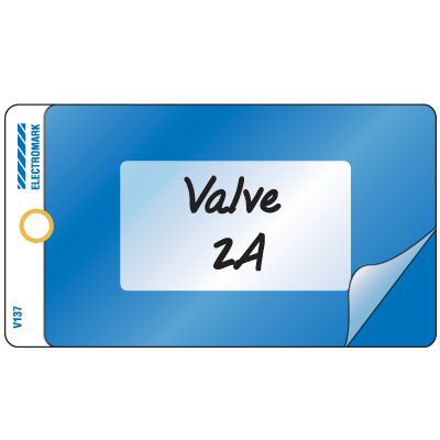 Self-Laminating Valve Tags, Write-On Valve Tags | Emedco