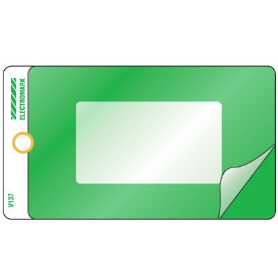 Seton Self-Laminating Valve Tags in Green