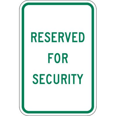 Sign Reserved For Inmate Reserved For Security Sign | Emedco