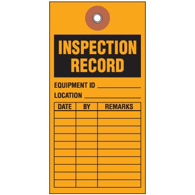 General Maintenance & Equipment Inspection Tags | OSHA Compliant | Emedco