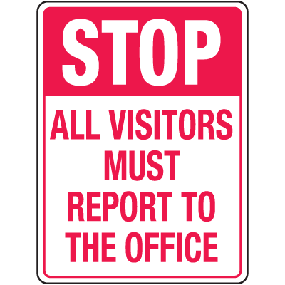 Automatic Gate Security Signs All Visitors