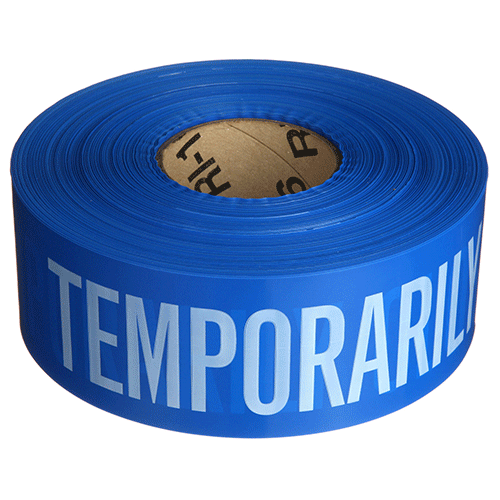 Temporarily Closed Barricade Tape | Emedco