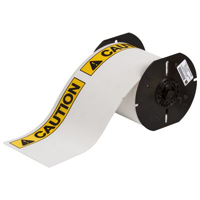 Brady B30-25-854-ANSICA B30 Series Label - Black/Yellow on White