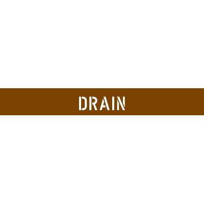 Drain Lettering Pipe Stencils - Drain|Seton Canada | Seton.ca