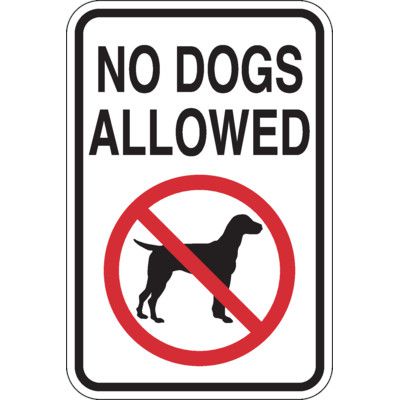 No Dogs Allowed Signage | Seton