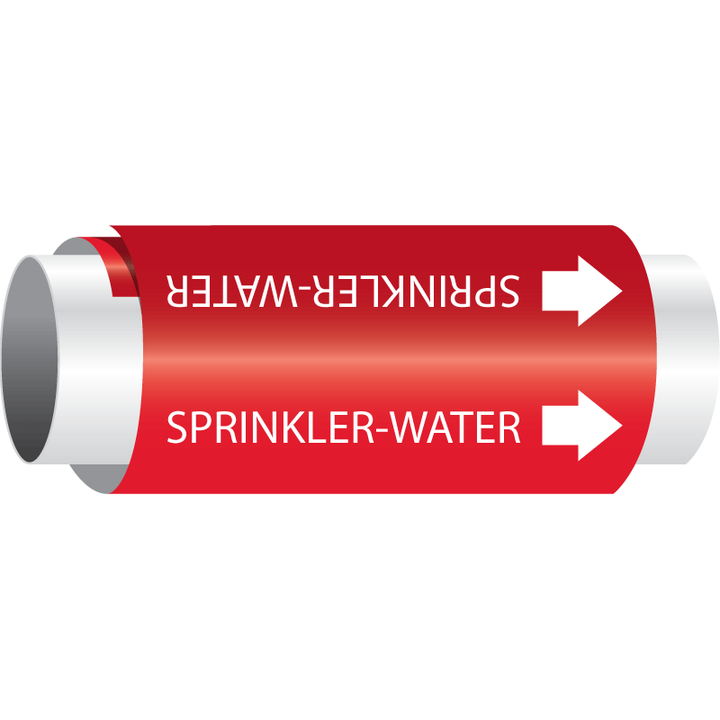 Setmark® Snap-Around Pipe Markers - Sprinkler-Water | Seton
