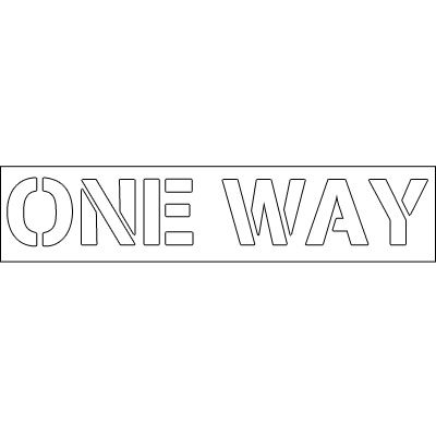 One Way Word Plastic Word Stencils - One Way from Seton.ca, Stock items ship TODAY ...