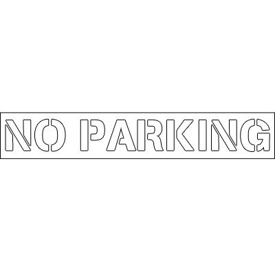 Plastic Wording Stencils - No Parking | Emedco