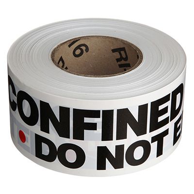 Confined Space Barricade Tape - Danger Confined Space Do Not Enter