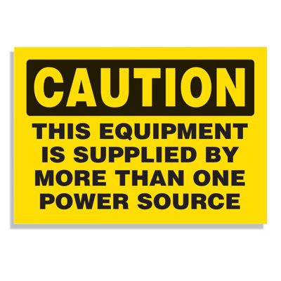 ⚠️マルオ⚠️ Voltage Warning Labels - Caution This Equipment Is Supplied